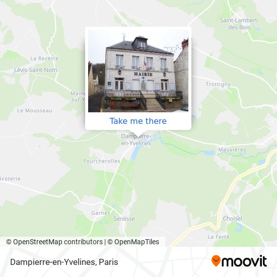 Dampierre-en-Yvelines map