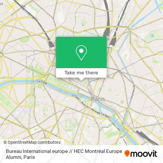 Bureau International europe // HEC Montréal Europe Alumni map