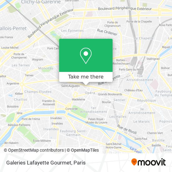 Galeries Lafayette Gourmet map