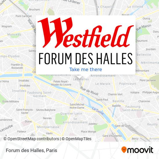 Forum des Halles map