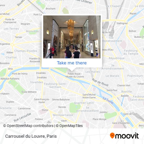 Mapa Carrousel du Louvre