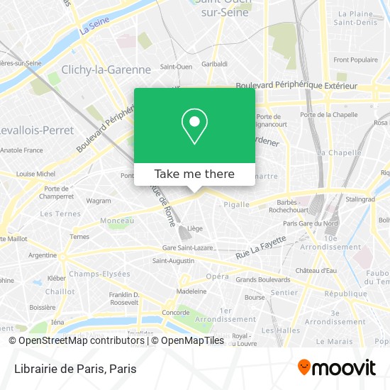 Librairie de Paris map