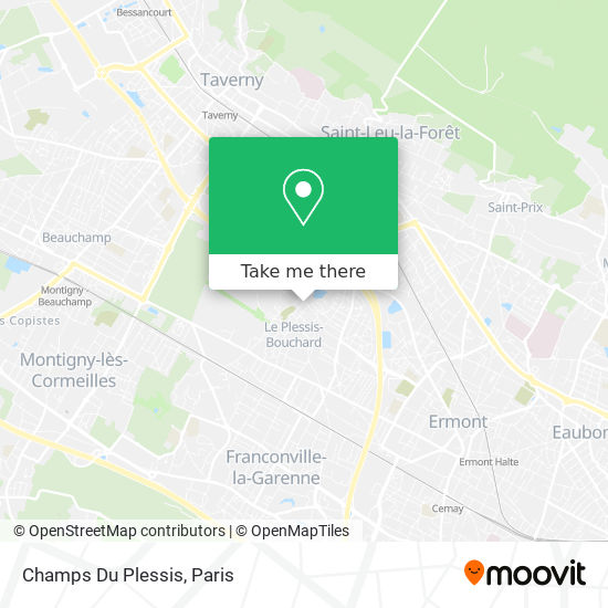 Champs Du Plessis map