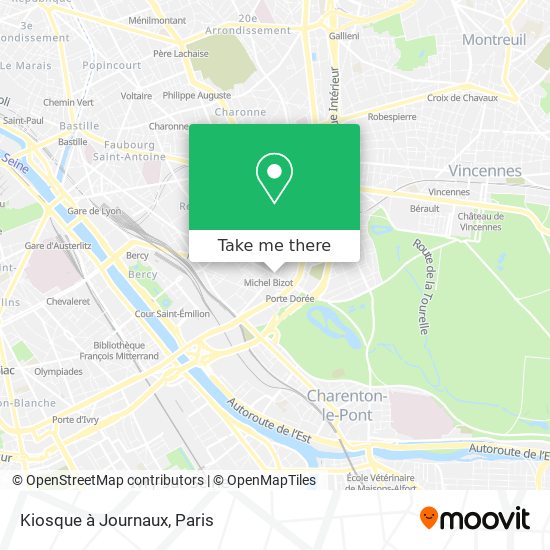 Kiosque à Journaux map