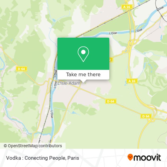 Vodka : Conecting People map