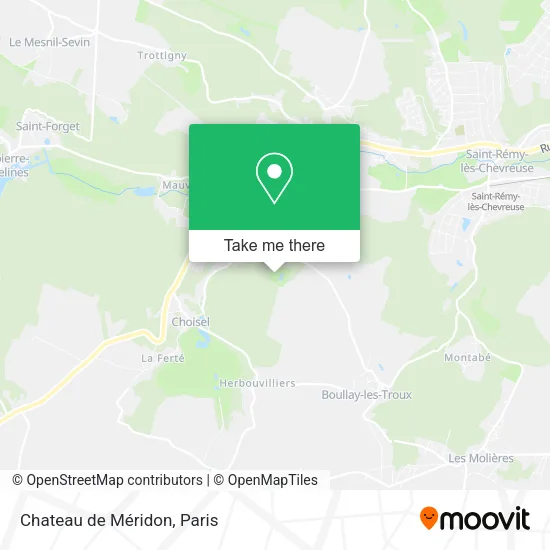 Chateau de Méridon map