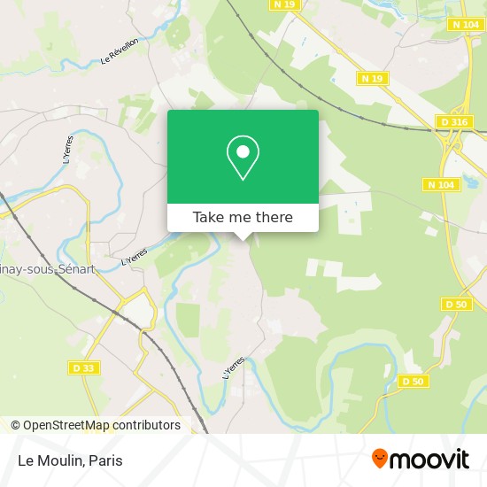 Mapa Le Moulin