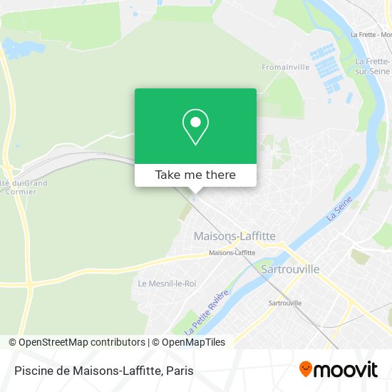 Mapa Piscine de Maisons-Laffitte