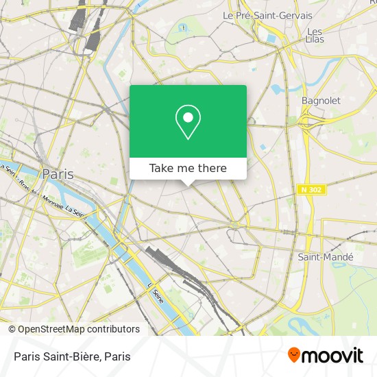Paris Saint-Bière map