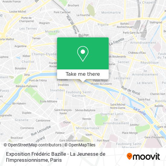 Exposition Frédéric Bazille - La Jeunesse de l'Impressionnisme map