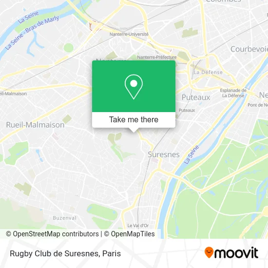 Rugby Club de Suresnes map