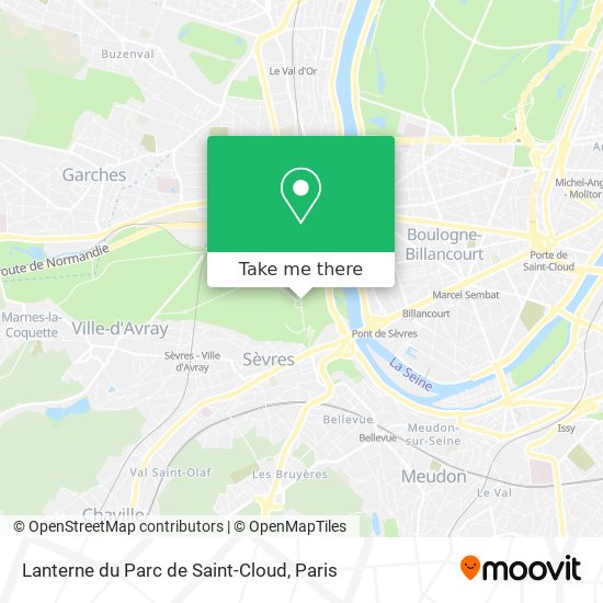 Mapa Lanterne du Parc de Saint-Cloud