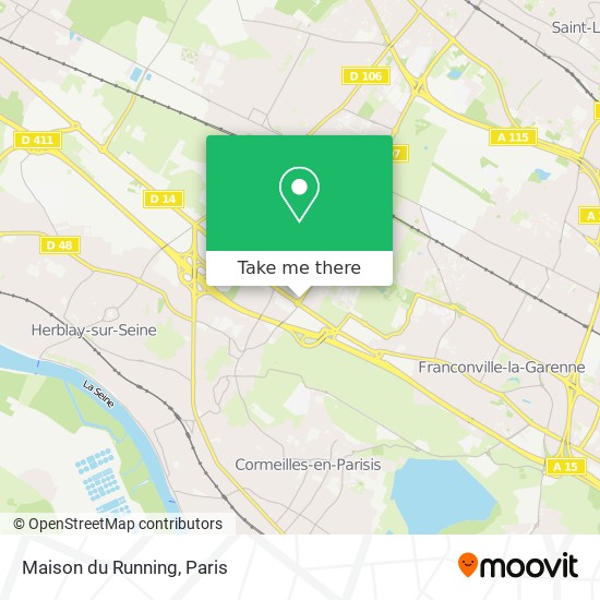 Mapa Maison du Running