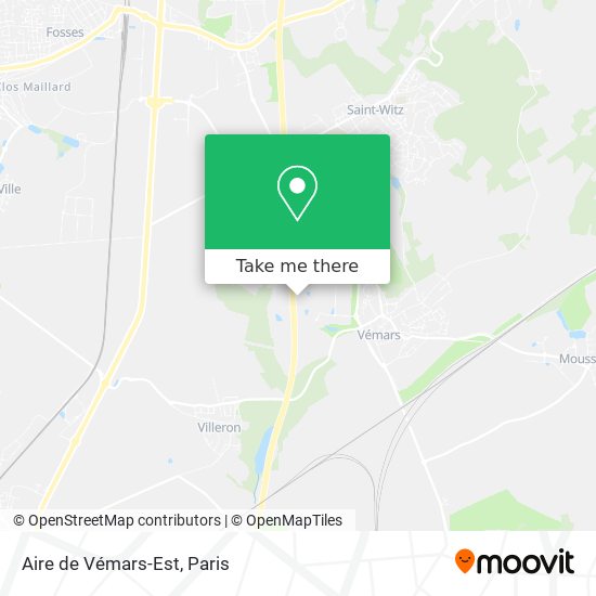 Aire de Vémars-Est map
