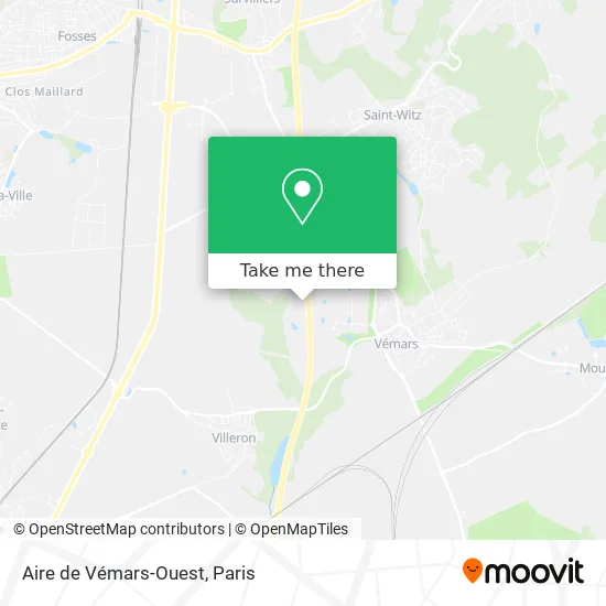 Aire de Vémars-Ouest map