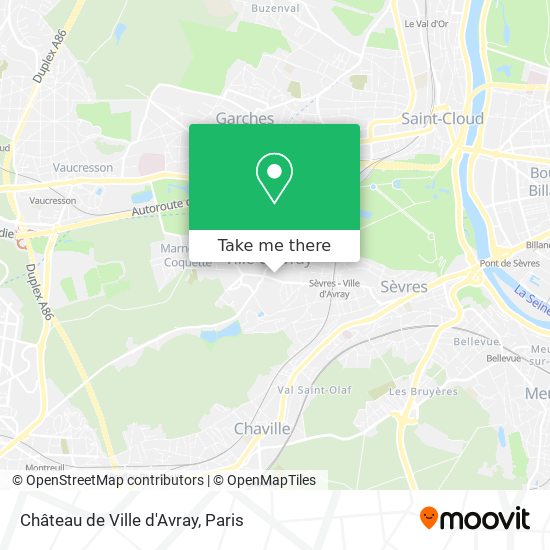 Château de Ville d'Avray map