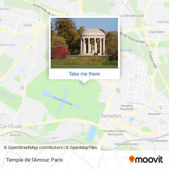 Temple de l'Amour map