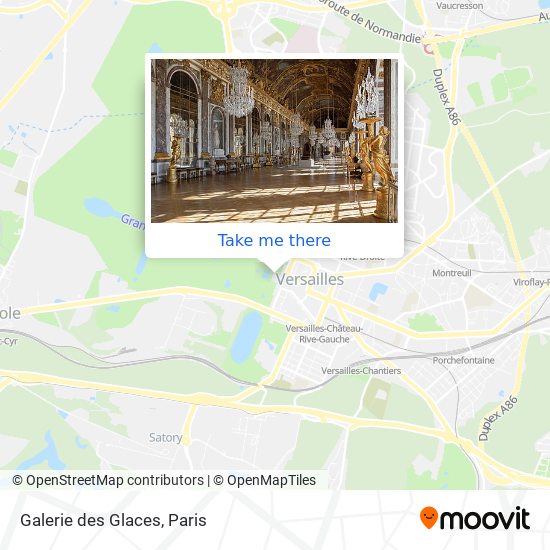 Galerie des Glaces map