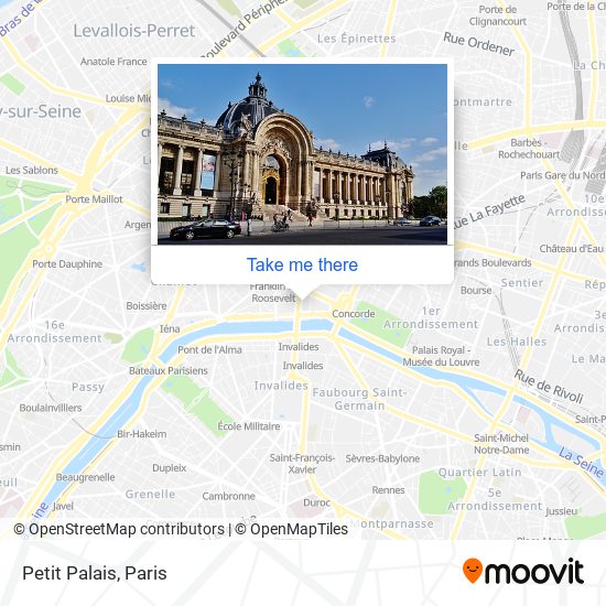 Mapa Petit Palais