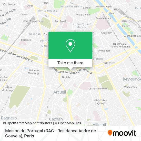 Maison du Portugal (RAG - Residence Andre de Gouveia) map