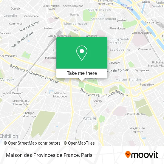 ¿Cómo llegar a Maison des Provinces de France en Paris en metro ...