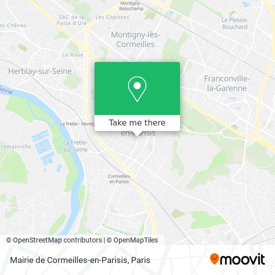 Mapa Mairie de Cormeilles-en-Parisis