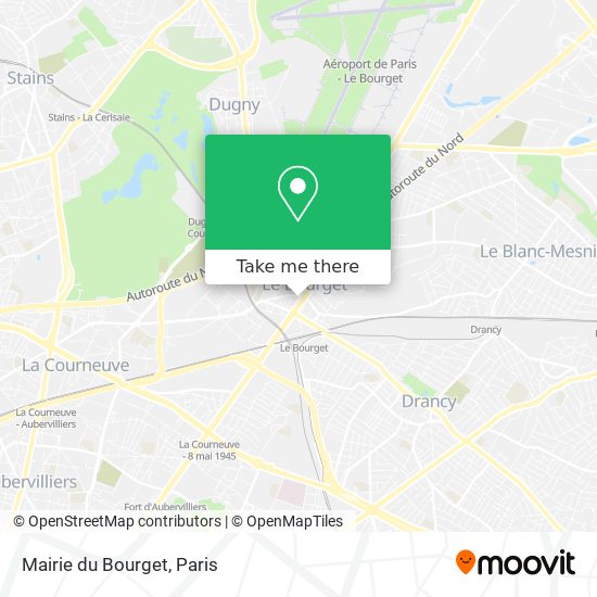 Mairie du Bourget map