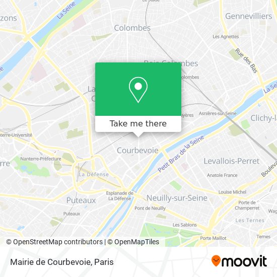 Mapa Mairie de Courbevoie