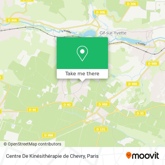 Mapa Centre De Kinésithérapie de Chevry