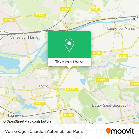 Volskwagen Chardon Automobiles map