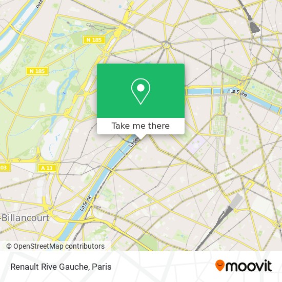 Mapa Renault Rive Gauche