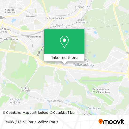 Mapa BMW / MINI Paris Vélizy