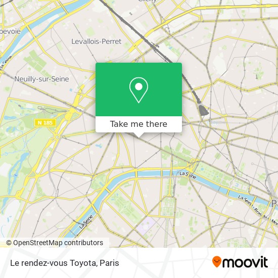 Le rendez-vous Toyota map