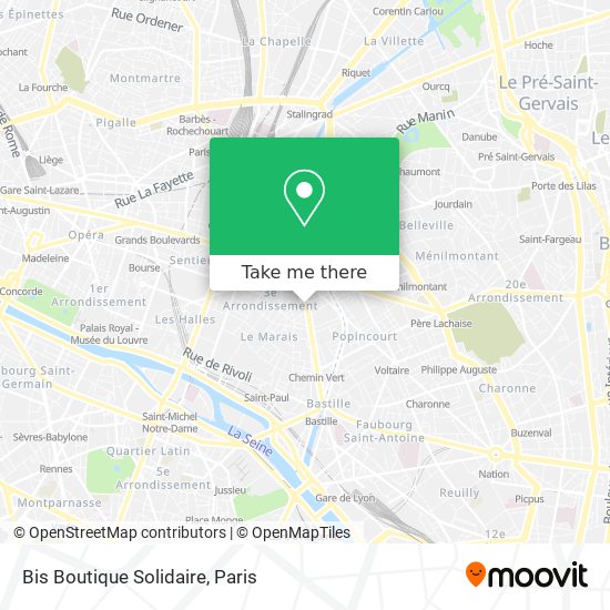 Bis Boutique Solidaire map