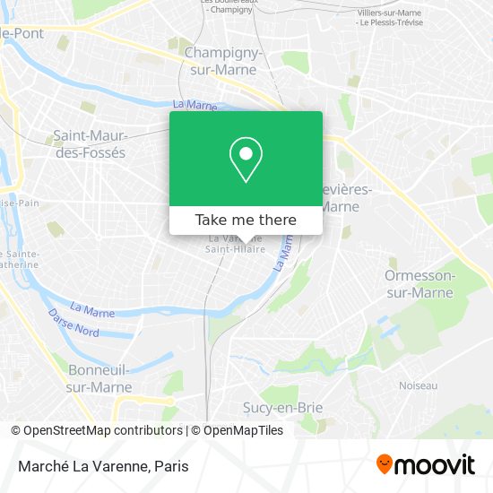Mapa Marché La Varenne