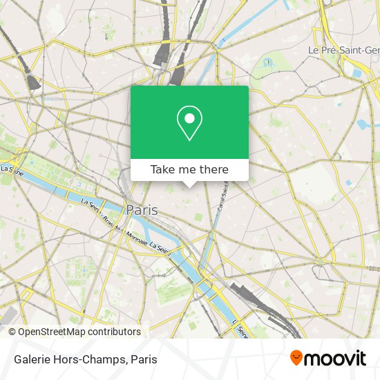 Mapa Galerie Hors-Champs