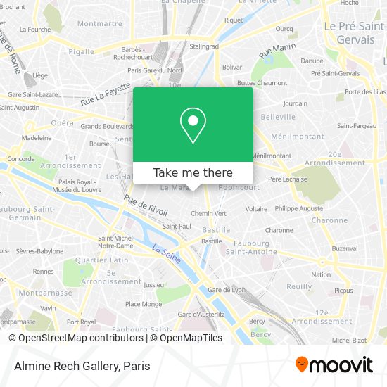 Mapa Almine Rech Gallery