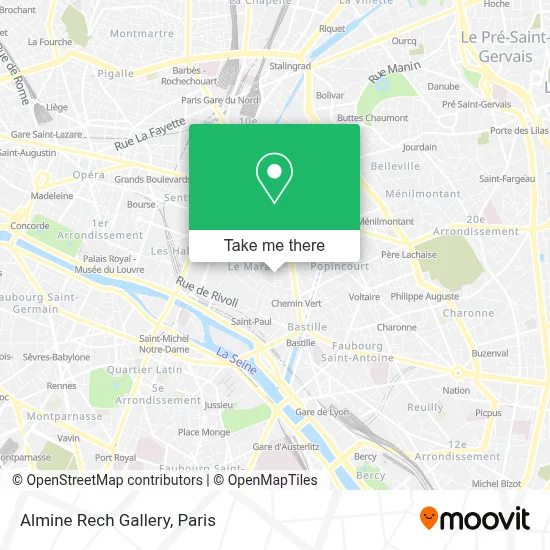 Almine Rech Gallery map