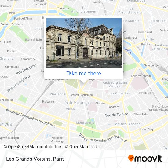 Les Grands Voisins map