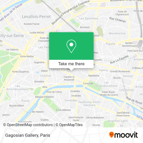 Gagosian Gallery map
