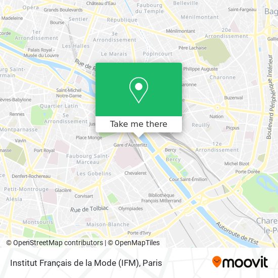 Mapa Institut Français de la Mode (IFM)