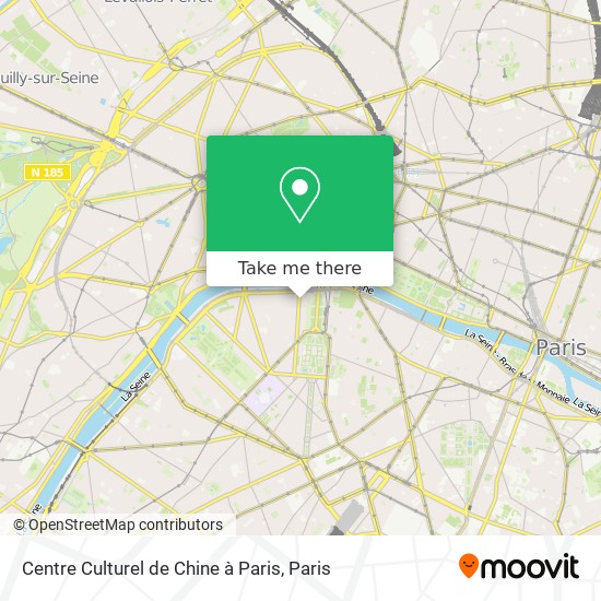 Centre Culturel de Chine à Paris map