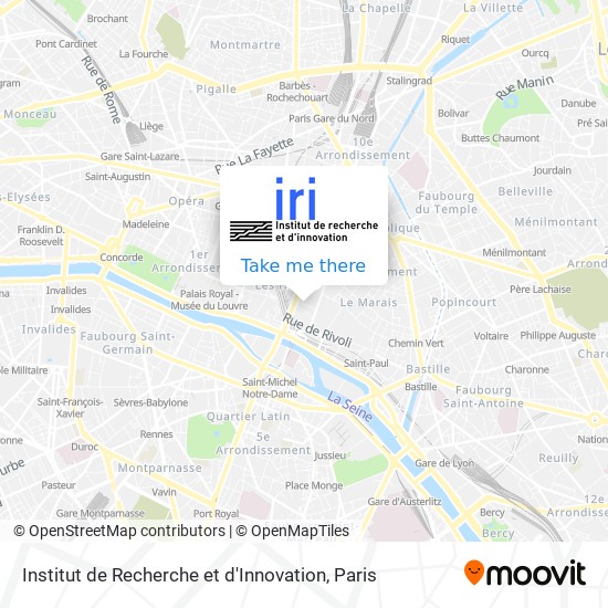 Institut de Recherche et d'Innovation map