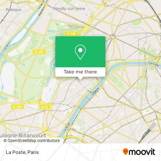 La Poste map