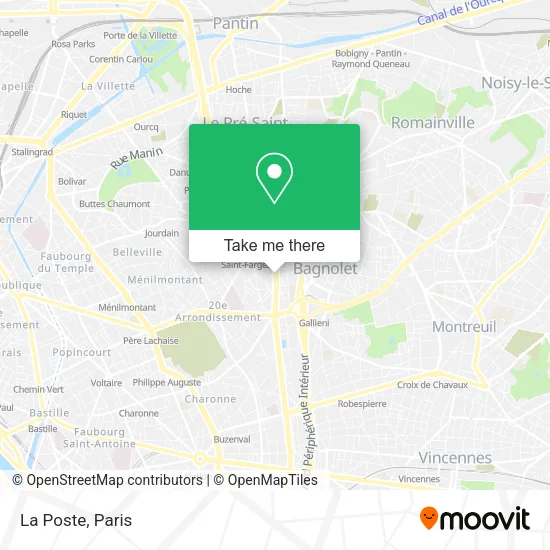 La Poste map