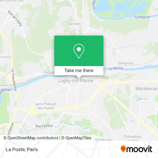 La Poste map