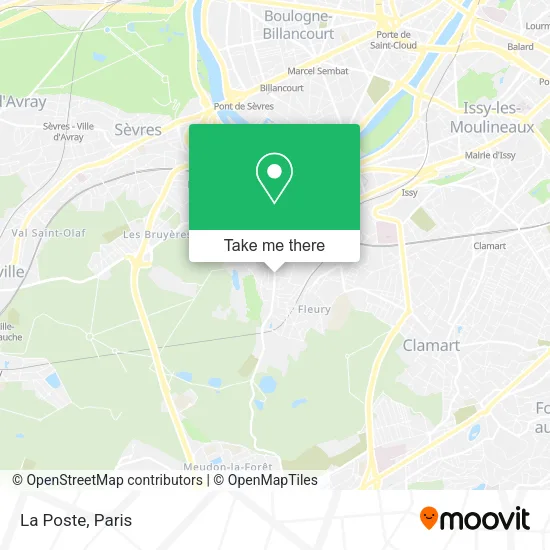 La Poste map