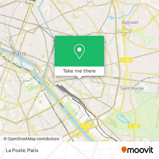 La Poste map