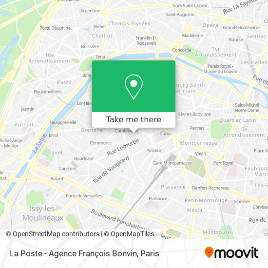 Mapa La Poste - Agence François Bonvin