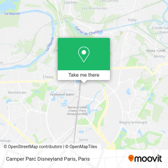 Camper Parc Disneyland Paris map